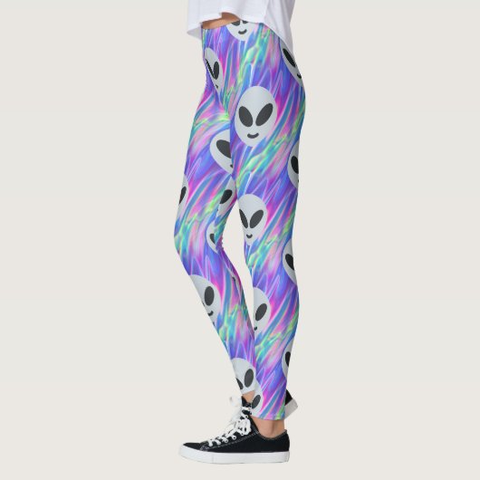 vaporwave alien emoji leggings (Links)