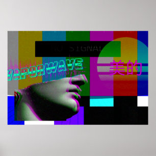 Vaporwave Art Poster Vaporgolf-esthetisch Poster