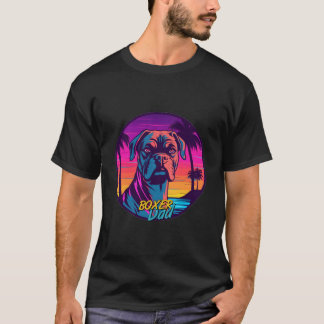 Vaporwave Boxer Dad Futuristische Boxershort T-shirt