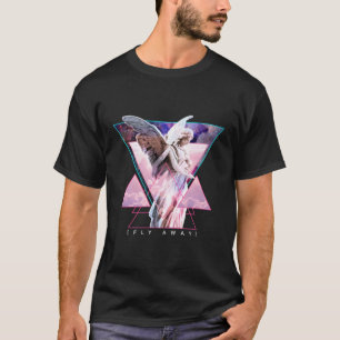 Vaporwave Engel Beeld Vleugels Vliegen weg Estheti T-shirt