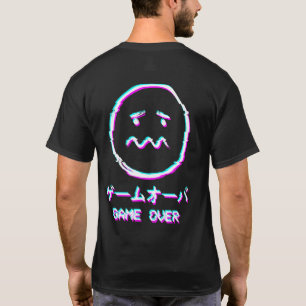 Vaporwave esthethetisch zad Face Harajuku Japanse T-shirt