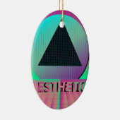 vaporwave esthetiek keramisch ornament (Rechts)