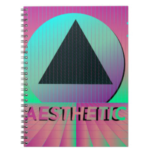 vaporwave esthetiek notitieboek