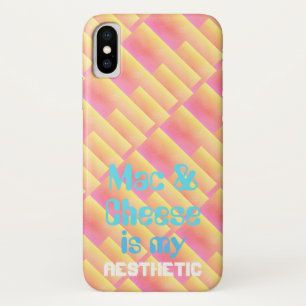 Vaporwave esthetisch Mac en kaas iPhone X Hoesje