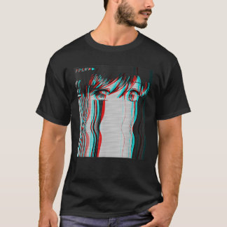 Vaporwave esthetisch zad Anime Girl Retro Eboy Egi T-shirt