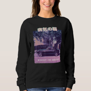 Vaporwave Esthetische Glitch 80s Retro Auto Trui