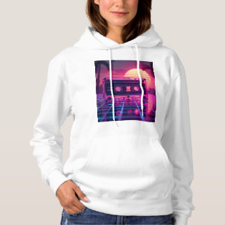 Vaporwave Esthetische Muziekontwerp Hoodie