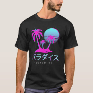 Vaporwave esthetische Otaku Japans paradijs zonson T-shirt
