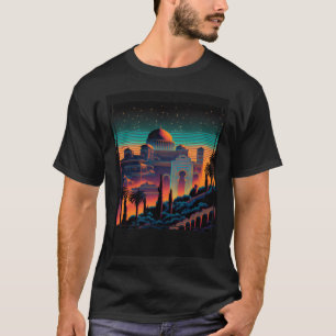 Vaporwave Het Alhambra Granada Spanje Retro 80s T-shirt