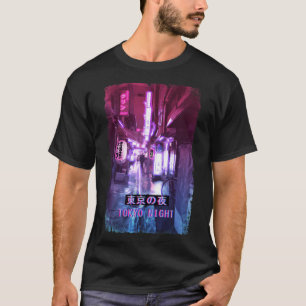 Vaporwave Japan Street Mode Glitch Tokyo Night T-shirt
