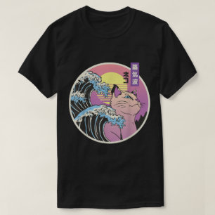 Vaporwave Kat Golf Aesthetic Ontwerp T-shirt