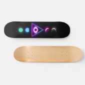 Vaporwave Moon Skateboard (Horizontaal)