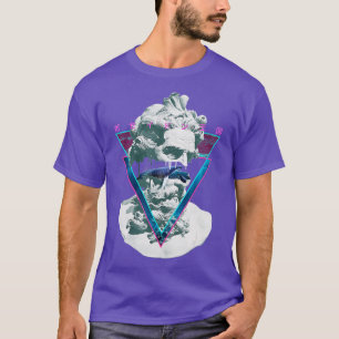 Vaporwave Poseiden Statue Bust Retro 80s King Of T T-shirt