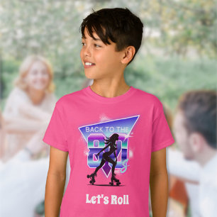 Vaporwave Roller Schaats verjaardagsfeestje T-shirt