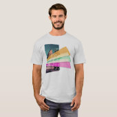 vaporwave-ruimterobot t-shirt (Voorkant volledig)