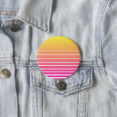 Vaporwave Sun Ronde Button 7,6 Cm (In situ)