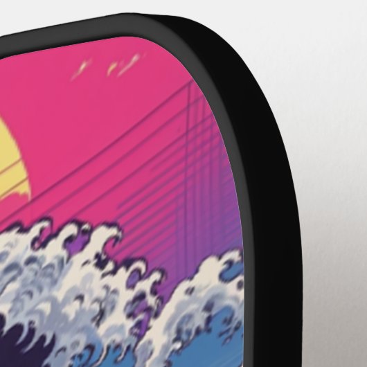 Vaporwave Synthwave 80's Japan Japans - grappig Pickleball Paddle (Links Detail)