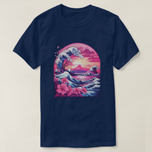 Vaporwave Synthwave 80's Japanse Grote Golf T-shirt