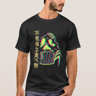 Vaporwave Synthwave Retrowave Otaku Creepy Food Cu T-shirt