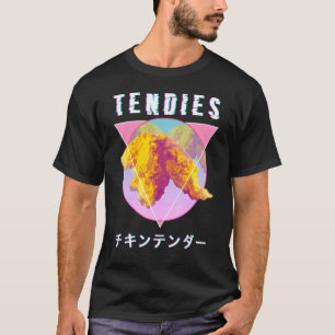 Vaporwave Tendies Chicken Tenders Japans Kanji G T-shirt