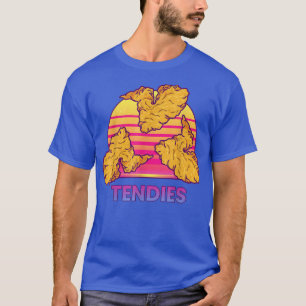 Vaporwave Tendies Chicken Tenders Japans Kanji T-shirt
