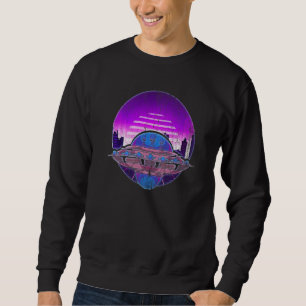 Vaporwave Ufo Abduction Ufo Believer Alien Ufo Trui