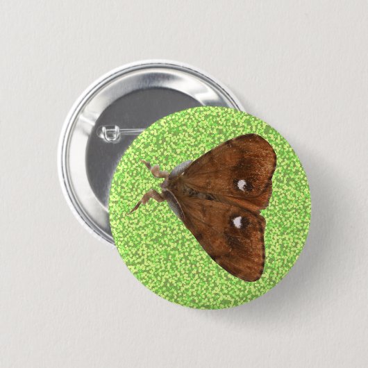 Vapourer Moth Button (Voorkant /achterkant)