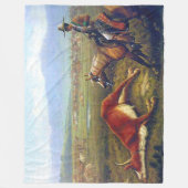 Vaquero C 1830 The Old West The Cowboy Fleece Deken (Voorkant)