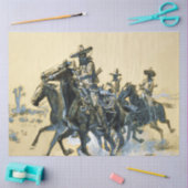 “Vaqueros” Westerse kunst van Charles M Russell Tissuepapier (Craft)