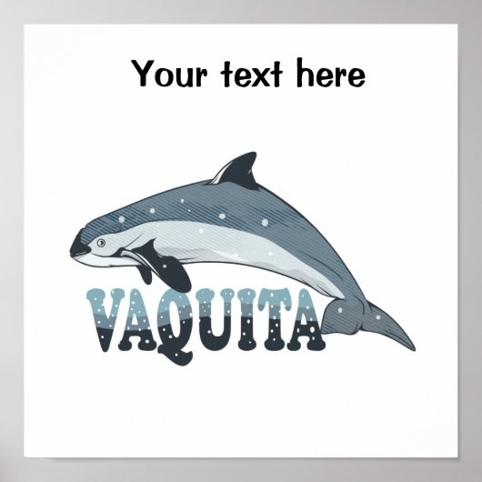 Vaquita Porpoise Poster (Voorkant)