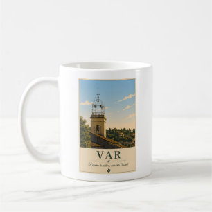 Var Provence Dorpsklokkentoren Vintage Koffiemok