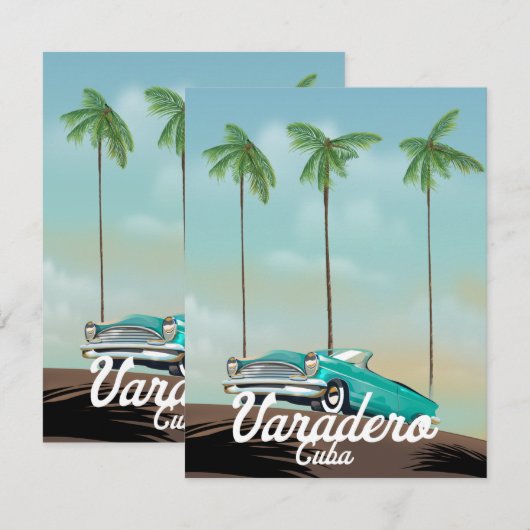 Varadero Cuba Travel poster (Voorkant / Achterkant)
