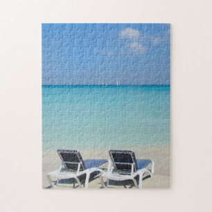 Varadero, Cuba. Zand en strandstoelen Legpuzzel