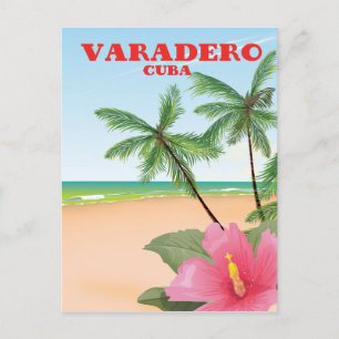 Varadero Cubaans strand reisposter Briefkaart