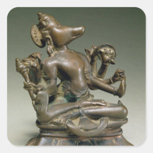 Varaha, Gurjara Pratihara, Tamil Nadu (brons) Vierkante Sticker