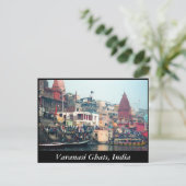 Varanasi Ghats Briefkaart (Staand voorkant)