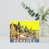 Varanasi, India. Ganges, rivier en tempels Briefkaart (Staand voorkant)