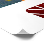 Varanasi, India, rivier de Ganges Poster (Hoek)