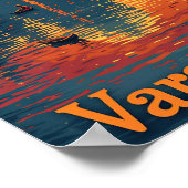 Varanasi  kunst reisillustratie poster (Hoek)