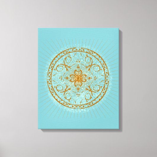 Varanasi - omwikkeld canvas afdruk (Voorkant)