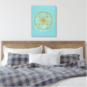 Varanasi - omwikkeld canvas afdruk (Insitu (Slaapkamer))
