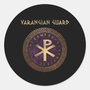 Varangian Guard Byzantine Empire Ronde Sticker