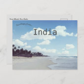 Varca Beach Goa India Briefkaart (Voorkant / Achterkant)