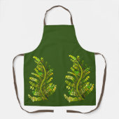 Varen blad groene varen kunst schort (Voorkant)