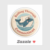  varen door Connecticut Whale Sticker (Vel)