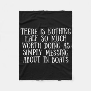 Varen en zeilen Rommelen in boten Fleece Deken