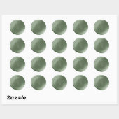Varen Groene Wax Seal Monogram Bruiloft Stickers (Vel)