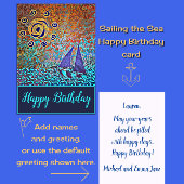 Varen het Zee Happy Birthday Kaart