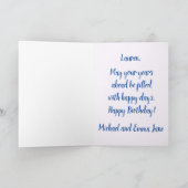 Varen het Zee Happy Birthday Kaart (Binnen)