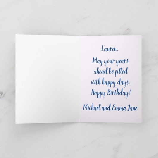 Varen het Zee Happy Birthday Kaart (Binnen)